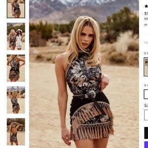 LIKE GOLD DUST SEQUIN FRINGE DRESS